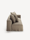 NOMAD - 3 Seat with open end - Left - Pure Linen Natural