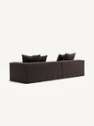 NOMAD - 3 Seat with open end - Left - Pure Linen Truffle Brown