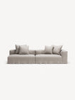 NOMAD - 3 Seat with open end - Left - Textured Blend Beige