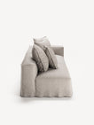 NOMAD - 3 Seat with open end - Left - Textured Blend Beige