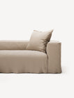 NOMAD - 4 Seat Corner - Left - Brushed Cotton Sandy Beige