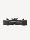 NOMAD - 4 Seat Corner - Left - Brushed Cotton Dark Gray