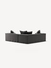 NOMAD - 4 Seat Corner - Left - Brushed Cotton Dark Gray