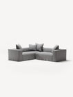NOMAD - 4 Seat Corner - Left - Brushed Cotton Light Gray