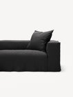 NOMAD - 4 Seat Corner - Left - Pure Linen Dark Charcoal