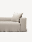 NOMAD - 4 Seat Corner - Left - Pure Linen Off-White