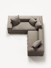 NOMAD - 4 Seat Corner - Left - Pure Linen Pale Gray