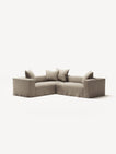 NOMAD - 4 Seat Corner - Left - Pure Linen Sandy Beige