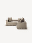 NOMAD - 4 Seat Corner - Left - Pure Linen Sandy Beige
