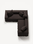 NOMAD - 4 Seat Corner - Left - Pure Linen Truffle Brown