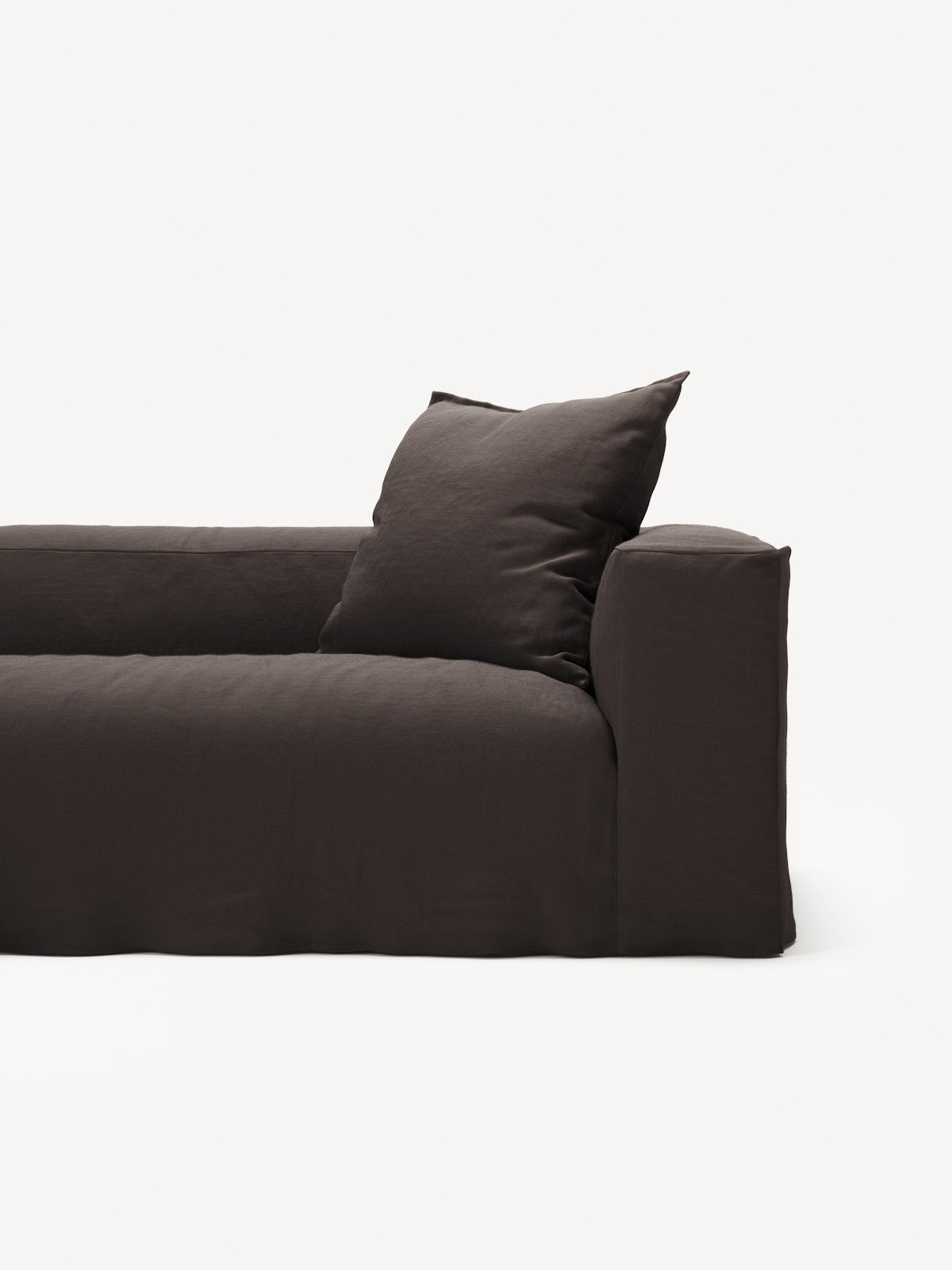 NOMAD - 4 Seat Corner - Left - Pure Linen Truffle Brown