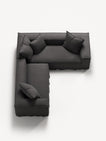 NOMAD - 4 Seat Corner - Right - Brushed Cotton Dark Gray