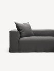 NOMAD - 4 Seat Corner - Right - Brushed Cotton Dark Gray