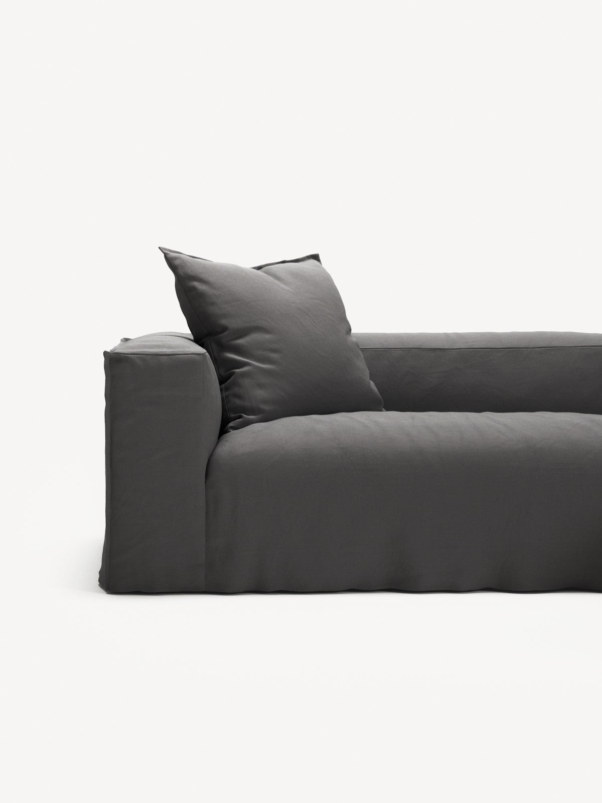 NOMAD - 4 Seat Corner - Right - Brushed Cotton Dark Gray