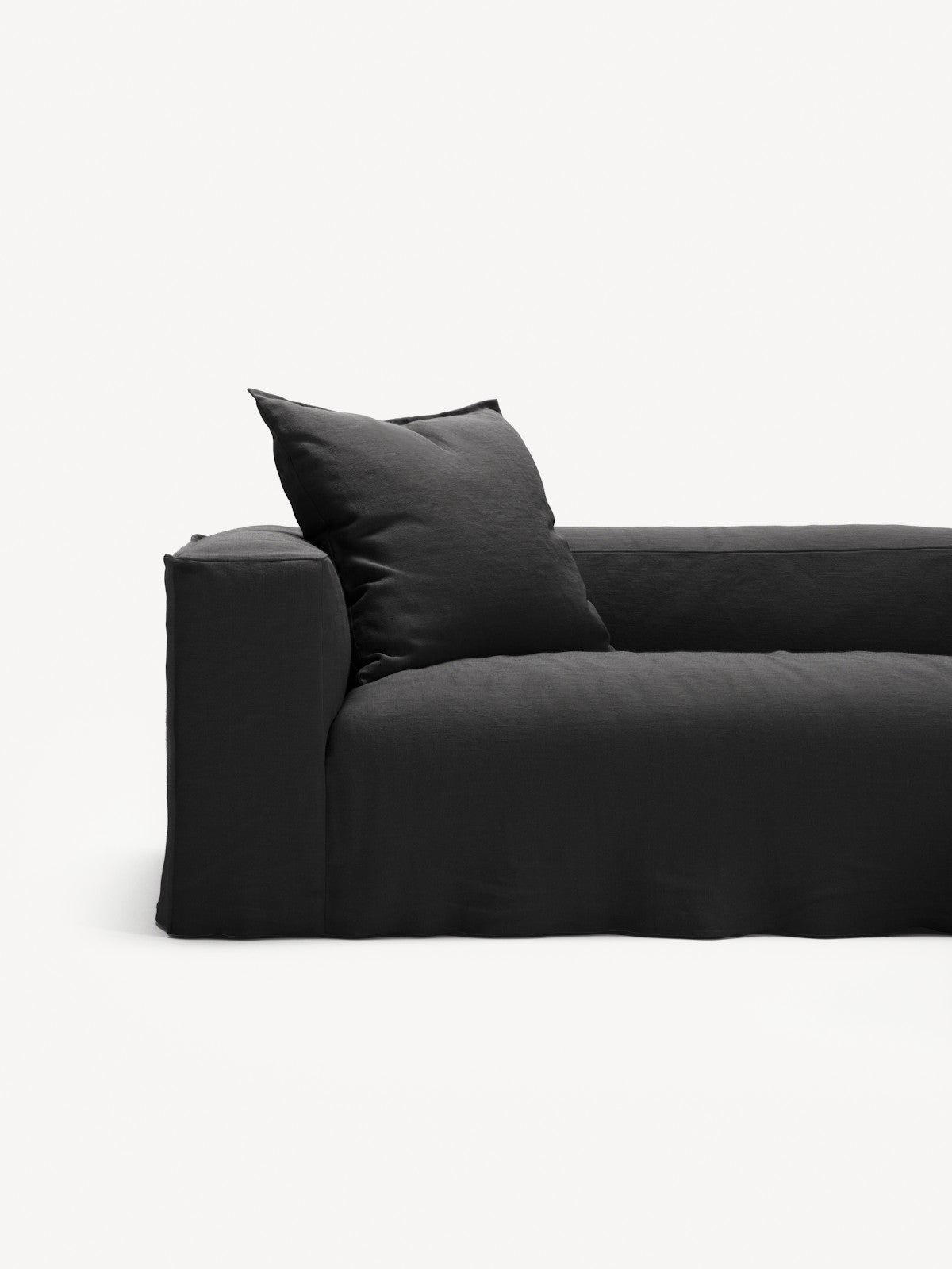 NOMAD - 4 Seat Corner - Right - Pure Linen Dark Charcoal