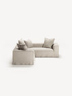 NOMAD - 4 Seat Corner - Right - Pure Linen Off-White