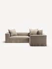 NOMAD - 4 Seat Corner - Right - Pure Linen Sandy Beige