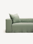 NOMAD - 4 Seat Corner - Right - Pure Linen Vivid Green