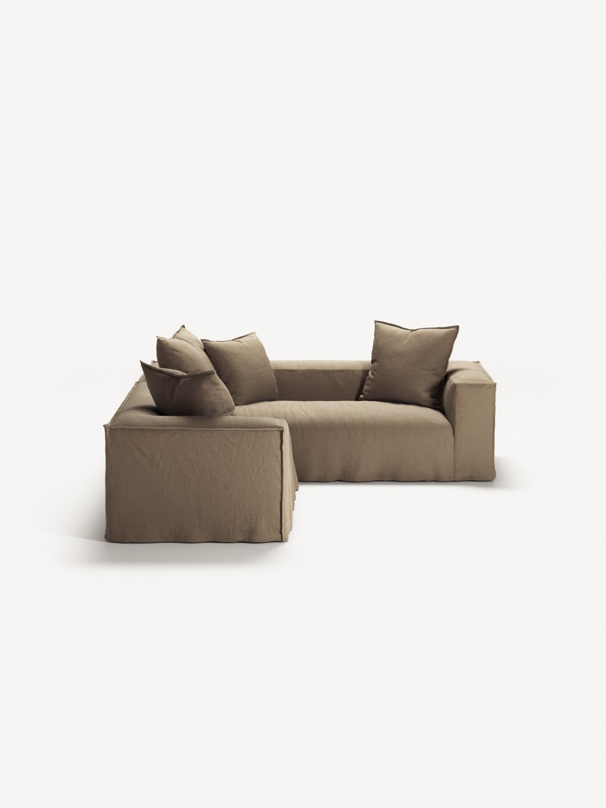 NOMAD - 4 Seat Corner - Right - Pure Linen Natural