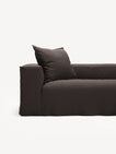 NOMAD - 4 Seat Corner - Right - Pure Linen Truffle Brown