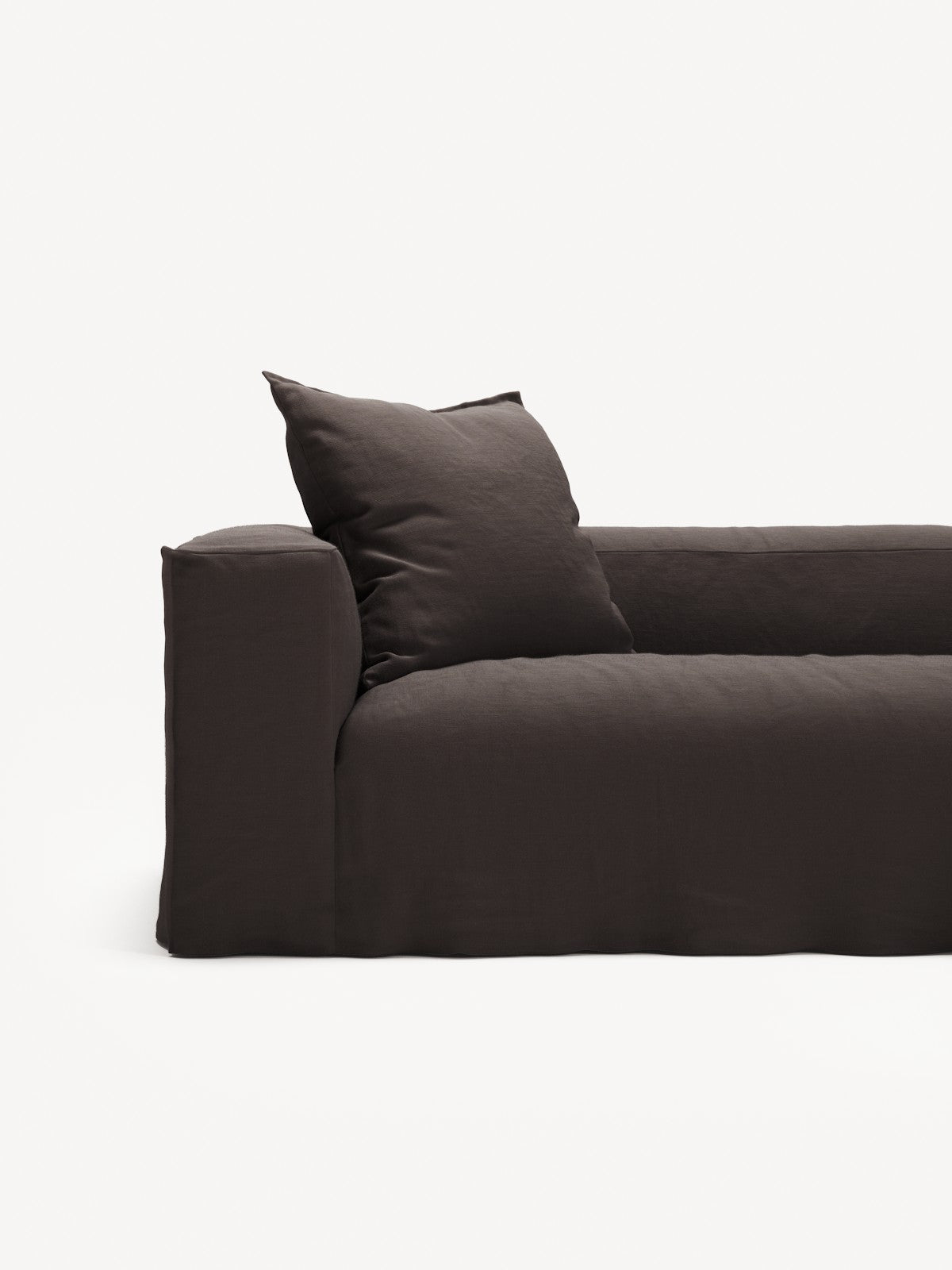 NOMAD - 4 Seat Corner - Right - Pure Linen Truffle Brown