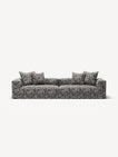 NOMAD - 4 Seat - Chenille Jacquard Zebra Black White