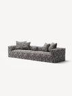 NOMAD - 4 Seat - Chenille Jacquard Zebra Black White