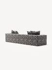 NOMAD - 4 Seat - Chenille Jacquard Zebra Black White