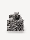 NOMAD - 4 Seat - Chenille Jacquard Zebra Black White