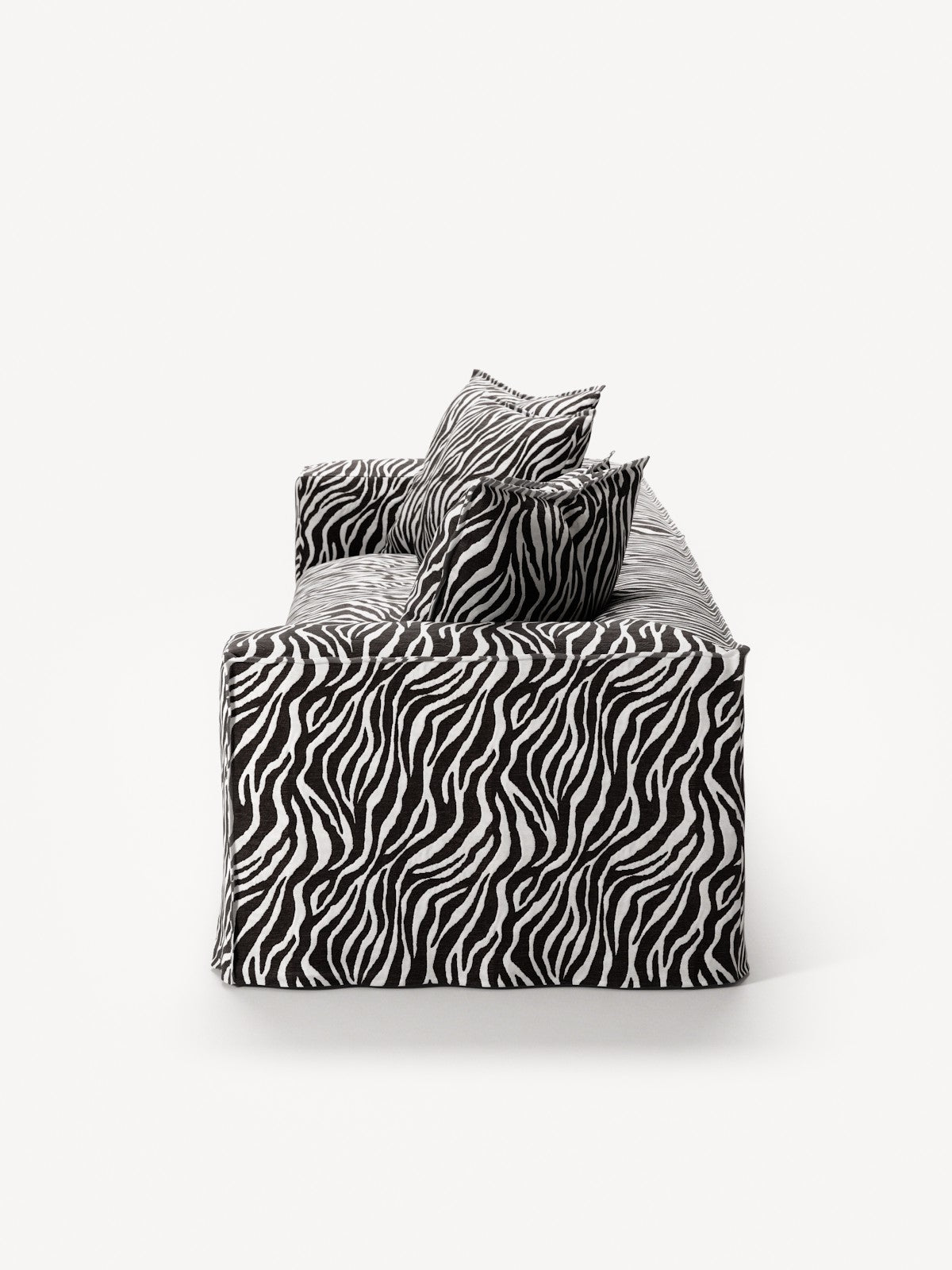 NOMAD - 4 Seat - Chenille Jacquard Zebra Black White
