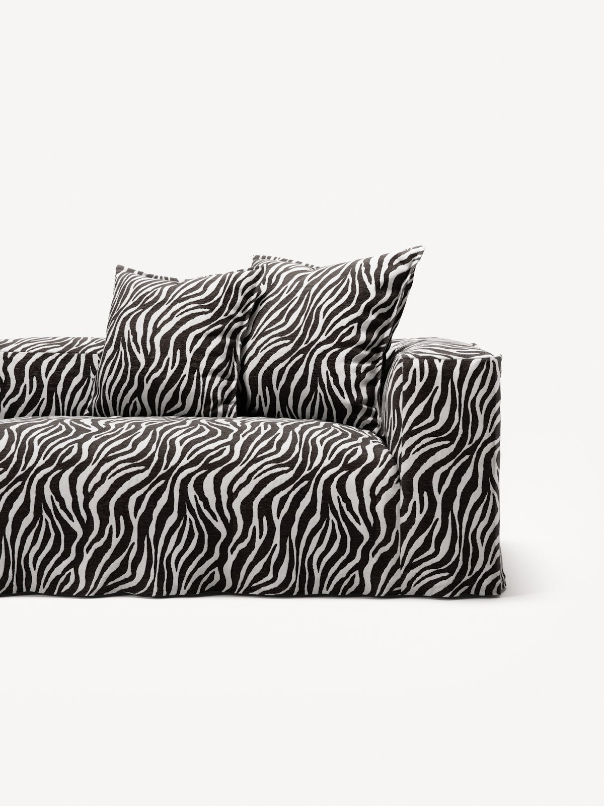 NOMAD - 4 Seat - Chenille Jacquard Zebra Black White