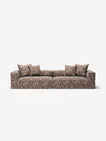 NOMAD - 4 Seat - Chenille Jacquard Zebra Brown White