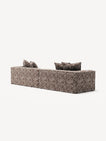 NOMAD - 4 Seat - Chenille Jacquard Zebra Brown White