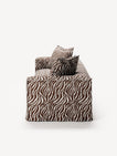 NOMAD - 4 Seat - Chenille Jacquard Zebra Brown White