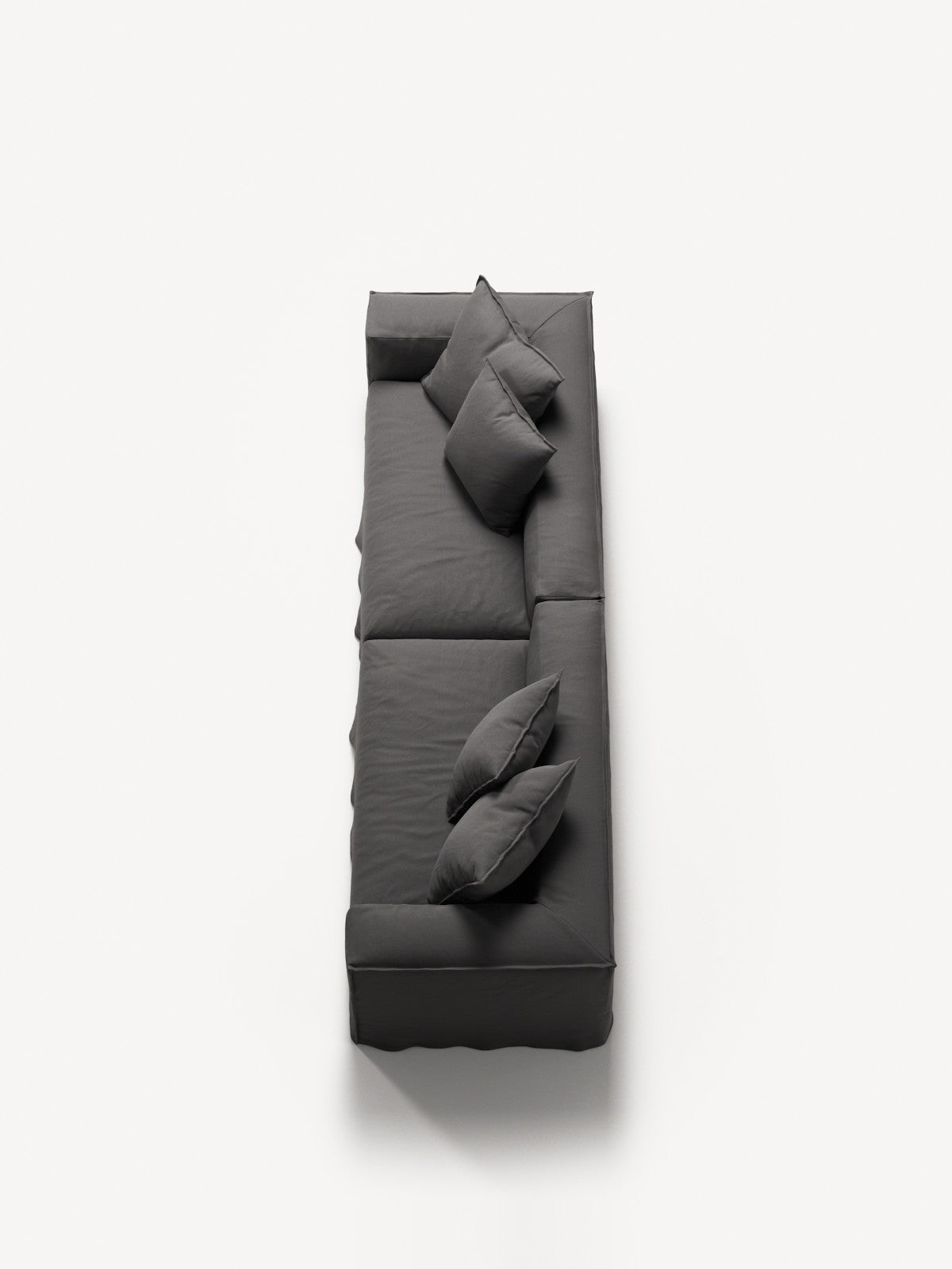 NOMAD - 4 Seat - Brushed Cotton Dark Gray