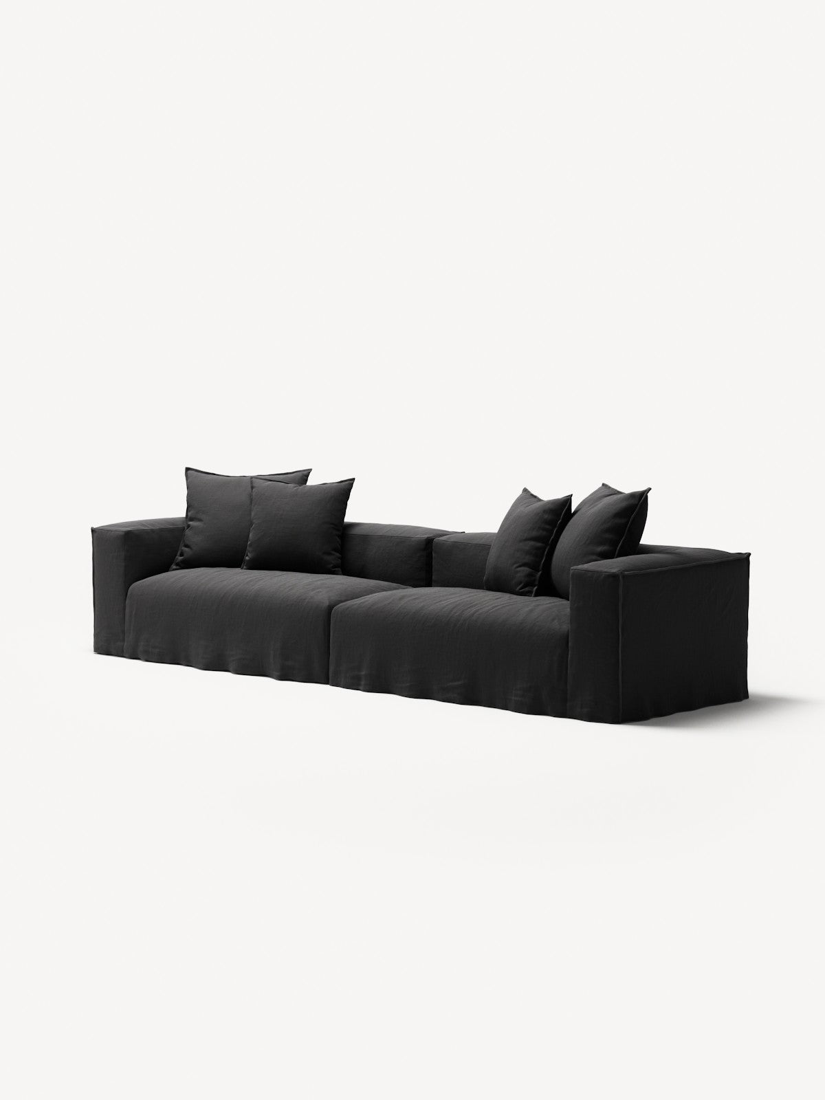 NOMAD - 4 Seat - Pure Linen Dark Charcoal