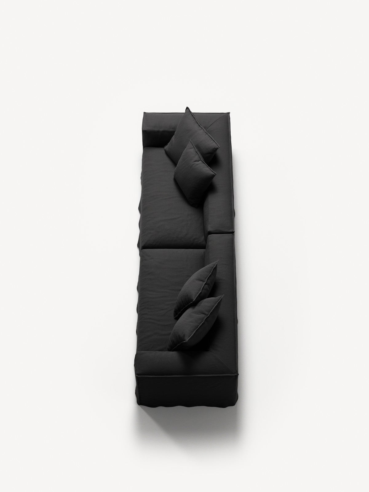 NOMAD - 4 Seat - Pure Linen Dark Charcoal