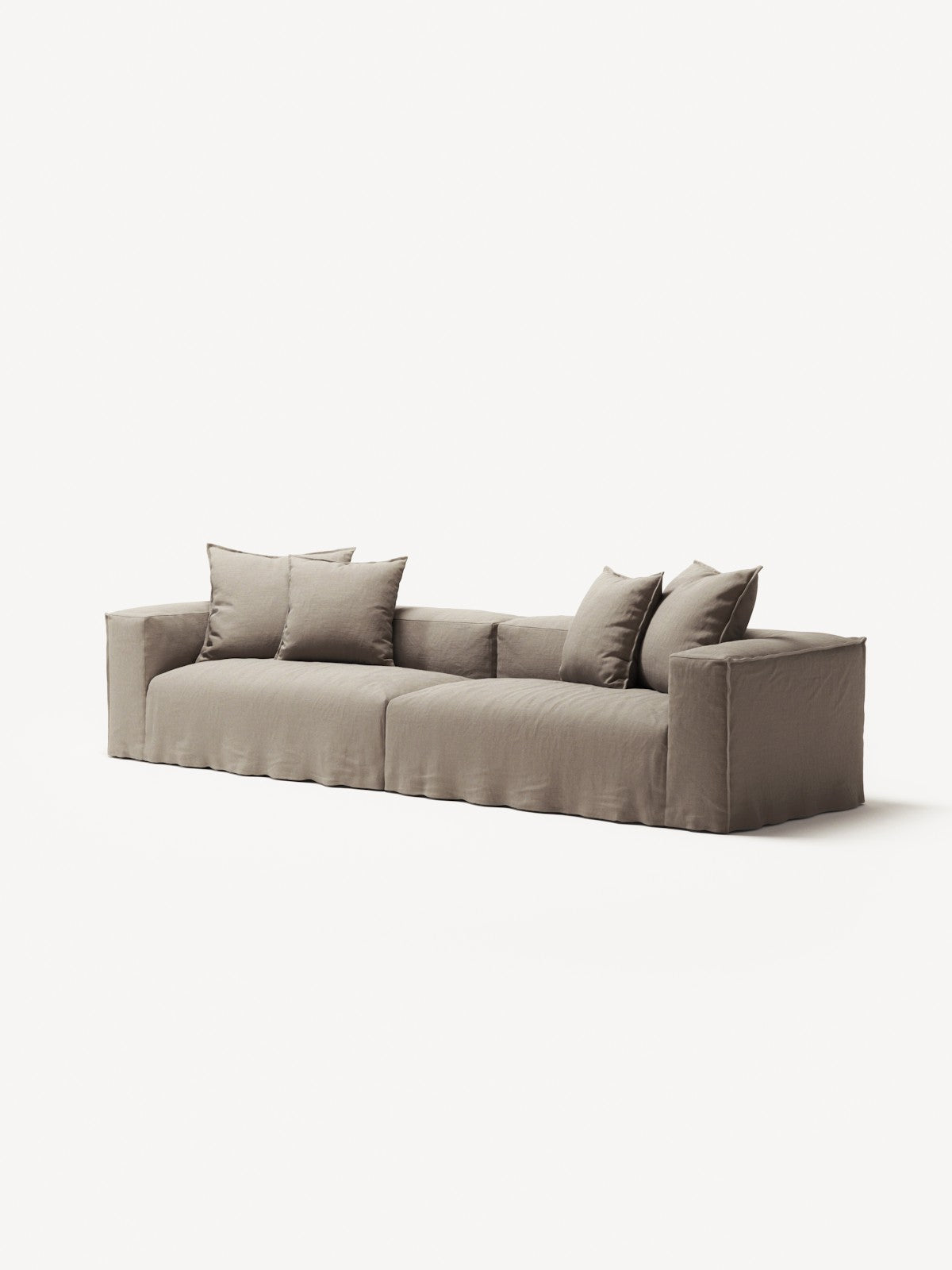 NOMAD - 4 Seat - Pure Linen Pale Gray