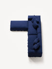 NOMAD - 4 Seater with Pouf - Brushed Cotton Dark Blue