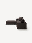 NOMAD - 4 Seater with Pouf - Pure Linen Truffle Brown