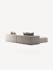 NOMAD - 4 Seater with Pouf - Textured Blend Beige