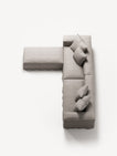 NOMAD - 4 Seater with Pouf - Textured Blend Beige