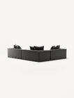 NOMAD - 5 Seat Corner - Left - Brushed Cotton Dark Gray