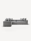 NOMAD - 5 Seat Corner - Left - Brushed Cotton Light Gray