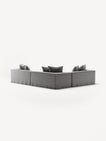 NOMAD - 5 Seat Corner - Left - Brushed Cotton Light Gray