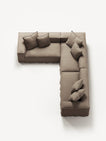 NOMAD - 5 Seat Corner - Left - Pure Linen Pale Gray