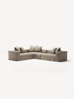 NOMAD - 5 Seat Corner - Left - Pure Linen Sandy Beige