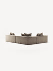 NOMAD - 5 Seat Corner - Left - Pure Linen Sandy Beige