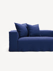 NOMAD - 5 Seat Corner - Right - Brushed Cotton Dark Blue