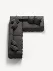 NOMAD - 5 Seat Corner - Right - Brushed Cotton Dark Gray